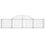 Paniers à gabions arqués 15 pcs 200x30x40/60 cm Fer galvanisé – Image 2