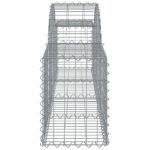 Paniers à gabions arqués 15 pcs 200x30x40/60 cm Fer galvanisé – Image 3