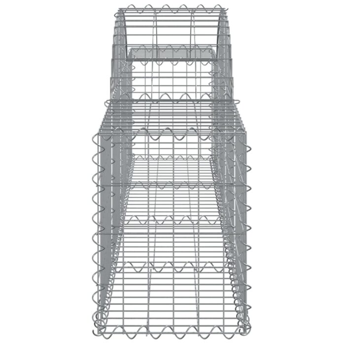 Paniers à gabions arqués 15 pcs 200x30x40/60 cm Fer galvanisé – Image 3