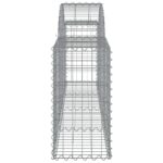 Paniers à gabions arqués 3 pcs 200x30x60/80 cm Fer galvanisé – Image 3
