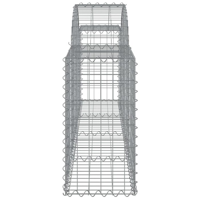 Paniers à gabions arqués 7 pcs 200x30x60/80 cm Fer galvanisé – Image 3