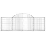 Paniers à gabions arqués 9 pcs 200x30x60/80 cm Fer galvanisé – Image 2