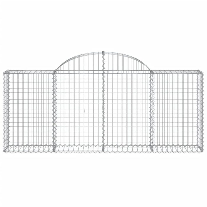 Paniers à gabions arqués 7 pcs 200x30x80/100 cm Fer galvanisé – Image 2