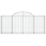 Paniers à gabions arqués 11 pcs 200x30x80/100 cm Fer galvanisé – Image 2