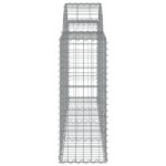 Paniers à gabions arqués 15 pcs 200x30x80/100 cm Fer galvanisé – Image 3