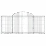Paniers à gabions arqués 25 pcs 200x30x80/100 cm Fer galvanisé – Image 2