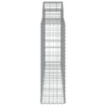 Paniers à gabions arqués 9 pcs 200x30x100/120 cm Fer galvanisé – Image 3