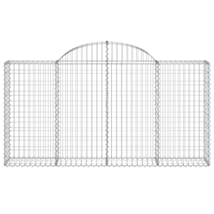 Paniers à gabions arqués 13 pcs 200x30x100/120 cm Fer galvanisé – Image 2