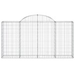 Paniers à gabions arqués 15 pcs 200x30x100/120 cm Fer galvanisé – Image 2