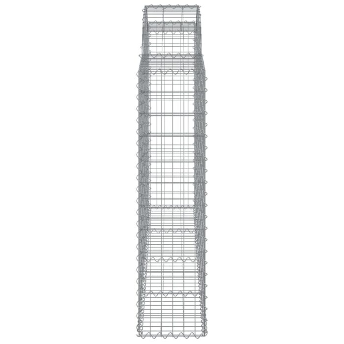 Paniers à gabions arqués 25 pcs 200x30x120/140 cm Fer galvanisé – Image 3