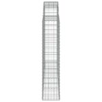 Paniers à gabions arqués 9 pcs 200x30x140/160 cm Fer galvanisé – Image 3