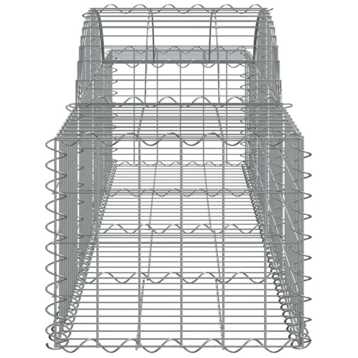 Paniers à gabions arqués 5 pcs 200x50x40/60 cm fer galvanisé – Image 3
