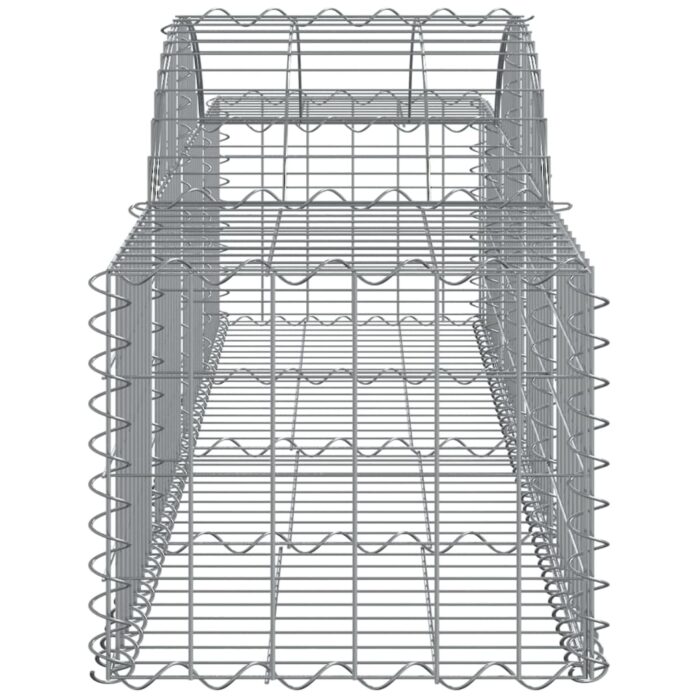 Paniers à gabions arqués 7 pcs 200x50x40/60 cm fer galvanisé – Image 3