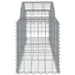 Paniers à gabions arqués 3 pcs 200x50x60/80 cm Fer galvanisé – Image 3