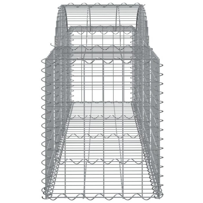 Paniers à gabions arqués 3 pcs 200x50x60/80 cm Fer galvanisé – Image 3