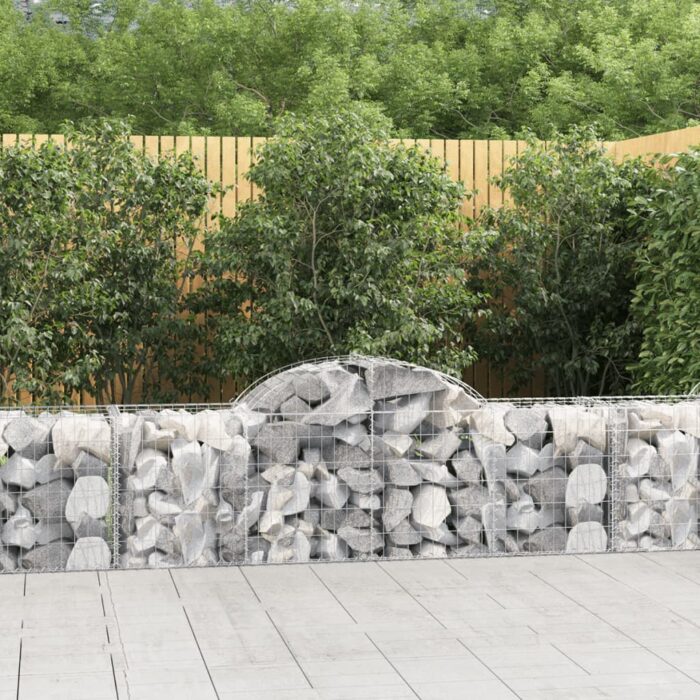 VXL8720845568627_m_en_hd_1.jpg Paniers à gabions arqués 3 pcs 200x50x60/80 cm Fer galvanisé – Image 1