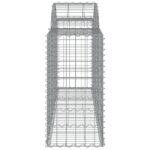 Paniers à gabions arqués 7 pcs 200x50x80/100 cm Fer galvanisé – Image 3