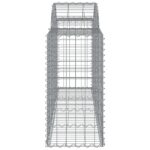 Paniers à gabions arqués 15 pcs 200x50x80/100 cm Fer galvanisé – Image 3