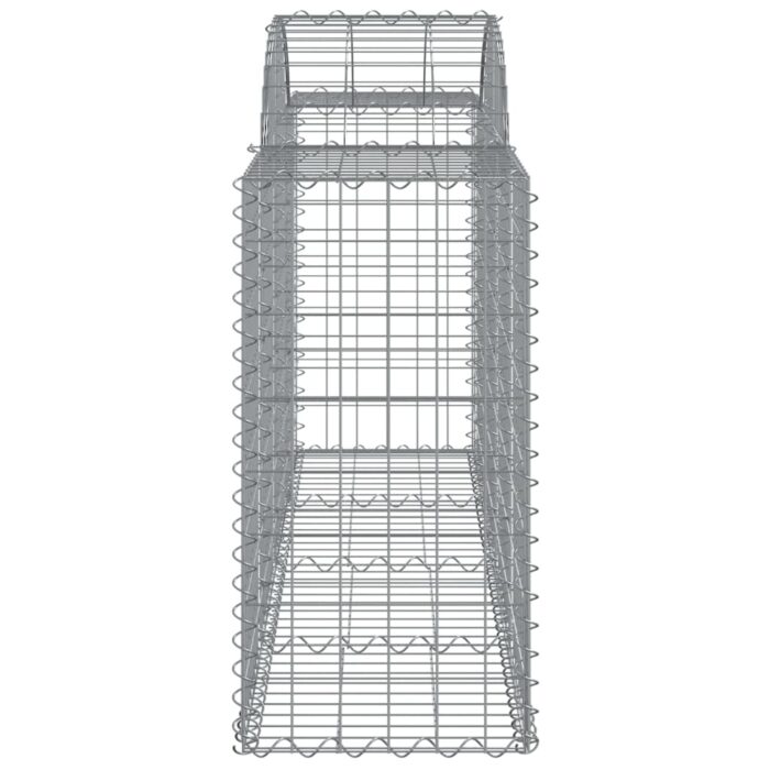 Paniers à gabions arqués 15 pcs 200x50x80/100 cm Fer galvanisé – Image 3