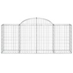 Paniers à gabions arqués 25 pcs 200x50x80/100 cm Fer galvanisé – Image 2