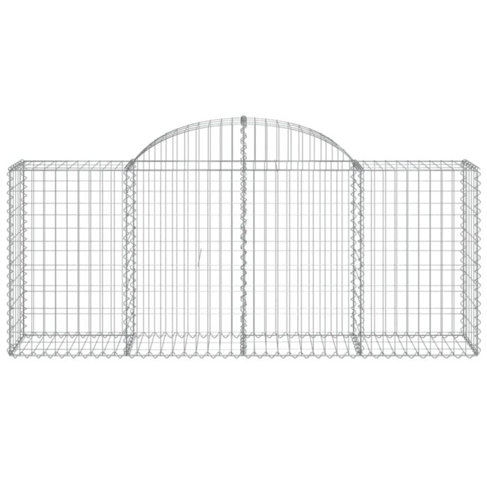 Paniers à gabions arqués 25 pcs 200x50x80/100 cm Fer galvanisé – Image 2