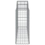 Paniers à gabions arqués 9 pcs 200x50x100/120 cm fer galvanisé – Image 3