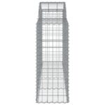Paniers à gabions arqués 25 pcs 200x50x100/120 cm fer galvanisé – Image 3