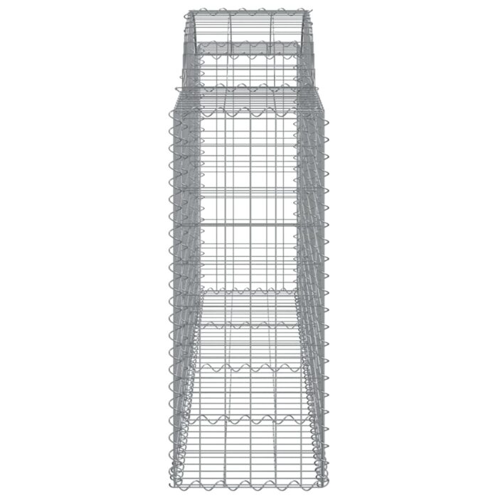 Paniers à gabions arqués 25 pcs 200x50x100/120 cm fer galvanisé – Image 3