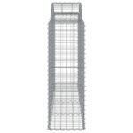 Paniers à gabions arqués 3 pcs 200x50x120/140 cm Fer galvanisé – Image 3