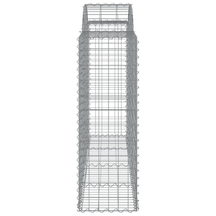 Paniers à gabions arqués 15 pcs 200x50x120/140 cm Fer galvanisé – Image 3