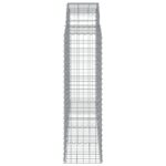 Paniers à gabions arqués 3 pcs 200x50x140/160 cm Fer galvanisé – Image 3