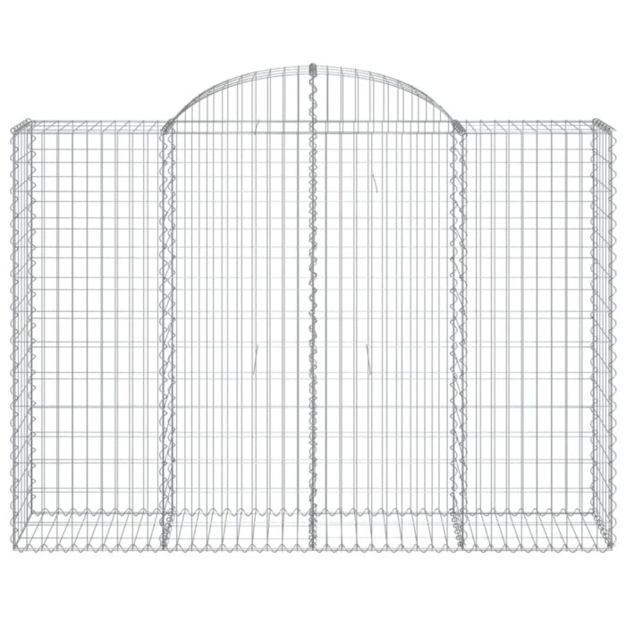 Paniers à gabions arqués 5 pcs 200x50x140/160 cm Fer galvanisé – Image 2