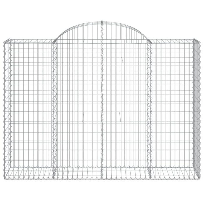 Paniers à gabions arqués 13 pcs 200x50x140/160 cm Fer galvanisé – Image 2