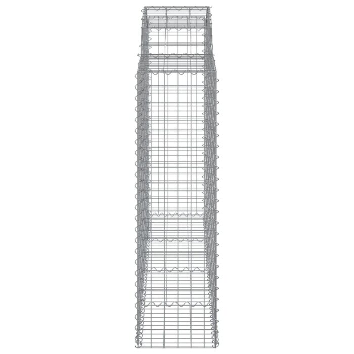 Paniers à gabions arqués 25 pcs 200x50x140/160 cm Fer galvanisé – Image 3
