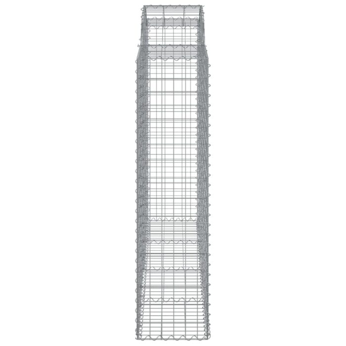 Paniers à gabions arqués 3 pcs 200x50x160/180 cm Fer galvanisé – Image 3