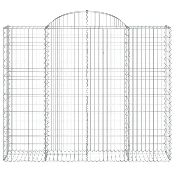 Paniers à gabions arqués 5 pcs 200x50x160/180 cm Fer galvanisé – Image 2