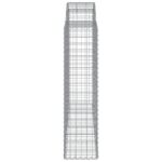 Paniers à gabions arqués 5 pcs 200x50x160/180 cm Fer galvanisé – Image 3