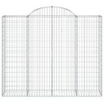 Paniers à gabions arqués 13 pcs 200x50x160/180 cm Fer galvanisé – Image 2