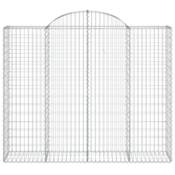 Paniers à gabions arqués 13 pcs 200x50x160/180 cm Fer galvanisé – Image 2