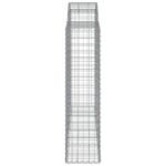 Paniers à gabions arqués 13 pcs 200x50x160/180 cm Fer galvanisé – Image 3