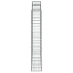 Paniers à gabions arqués 3 pcs 200x50x180/200 cm Fer galvanisé – Image 3