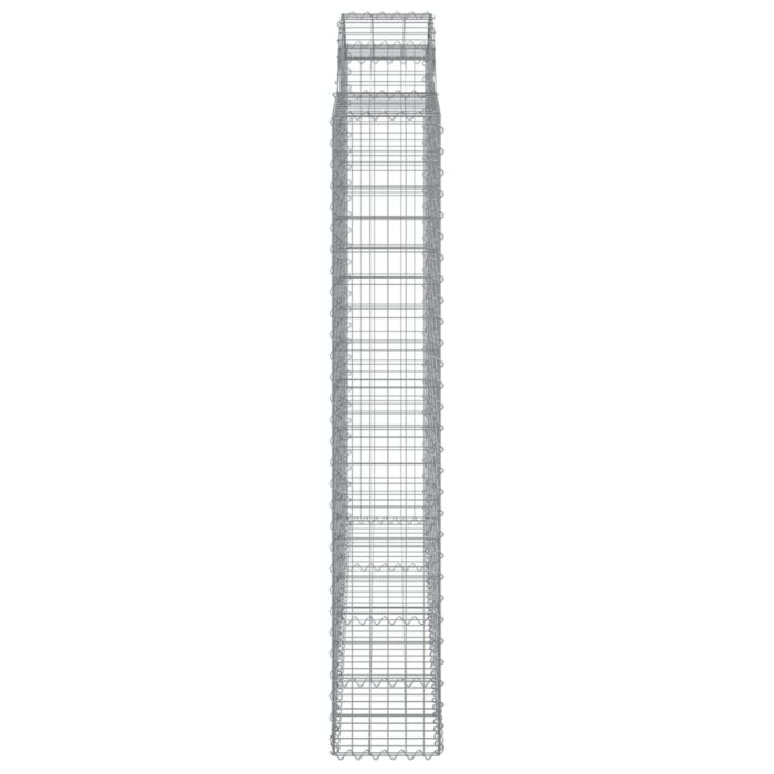 Paniers à gabions arqués 5 pcs 200x50x180/200 cm Fer galvanisé – Image 3