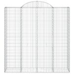 Paniers à gabions arqués 11 pcs 200x50x200/220 cm Fer galvanisé – Image 2