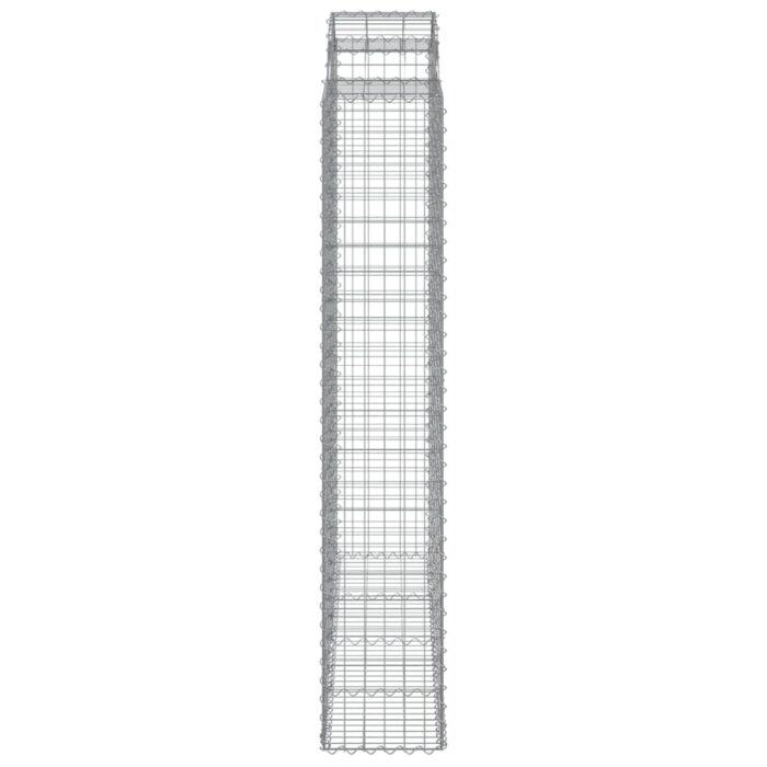 Paniers à gabions arqués 25 pcs 200x50x220/240 cm Fer galvanisé – Image 3