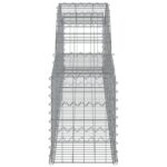 Paniers à gabions arqués 3 pcs 300x30x40/60 cm fer galvanisé – Image 3