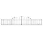 Paniers à gabions arqués 7 pcs 300x30x40/60 cm fer galvanisé – Image 2