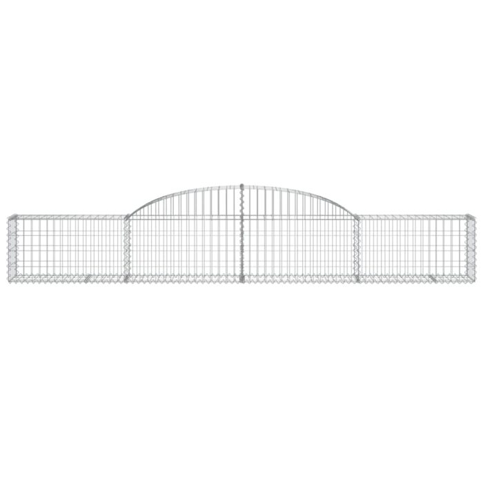 VXL8720845570552_g_en_hd_2.jpg Paniers à gabions arqués 7 pcs 300x30x40/60 cm fer galvanisé – Image 2
