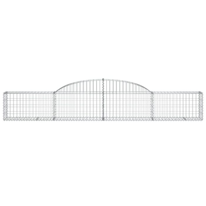Paniers à gabions arqués 9 pcs 300x30x40/60 cm fer galvanisé – Image 2