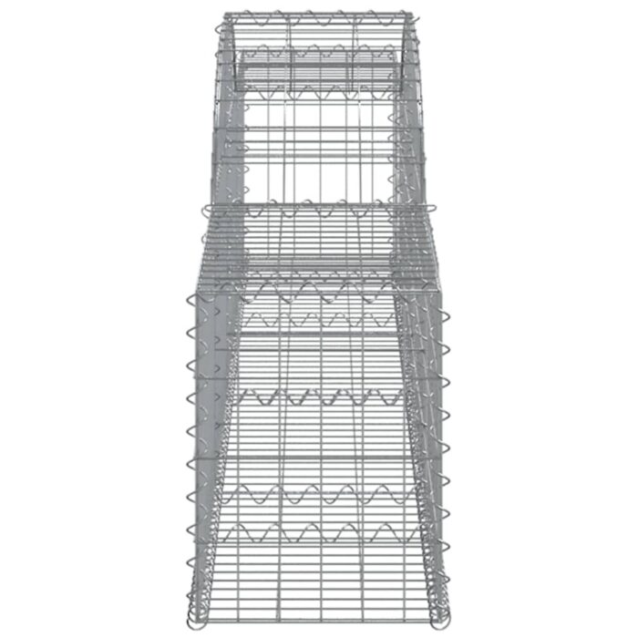 Paniers à gabions arqués 9 pcs 300x30x40/60 cm fer galvanisé – Image 3