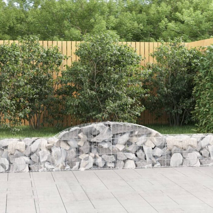 VXL8720845570576_m_en_hd_1.jpg Paniers à gabions arqués 9 pcs 300x30x40/60 cm fer galvanisé – Image 1